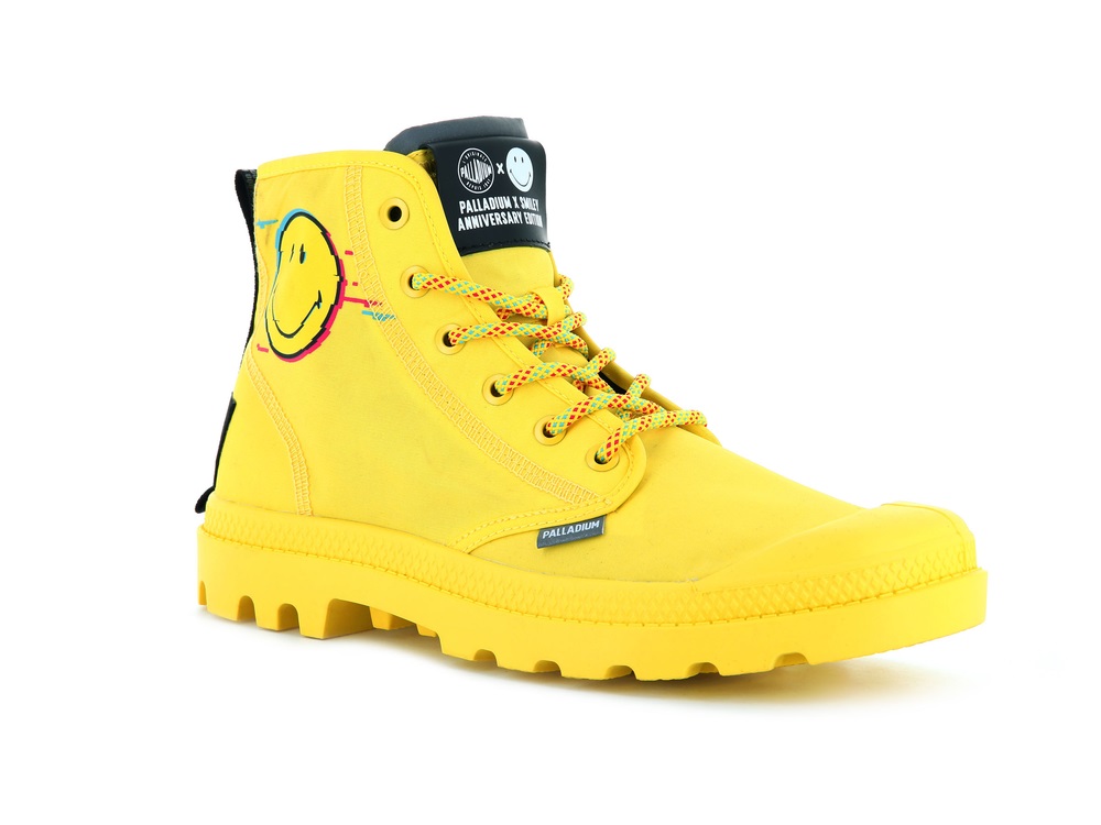 Botas Palladium PAMPA X SMILEY 2000 Hombre Amarillo | Costa Rica-75649